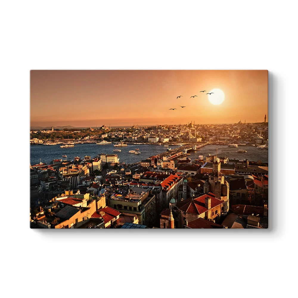 İstanbul Galata Manzara Tablosu - Model 1